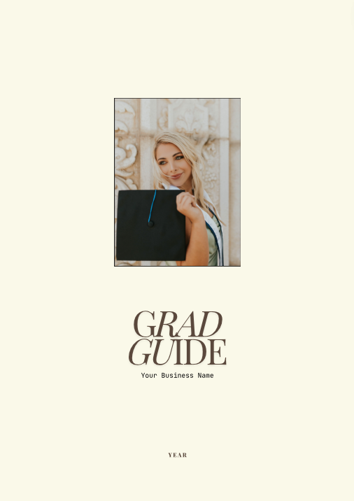 grad posing guide + style guide template