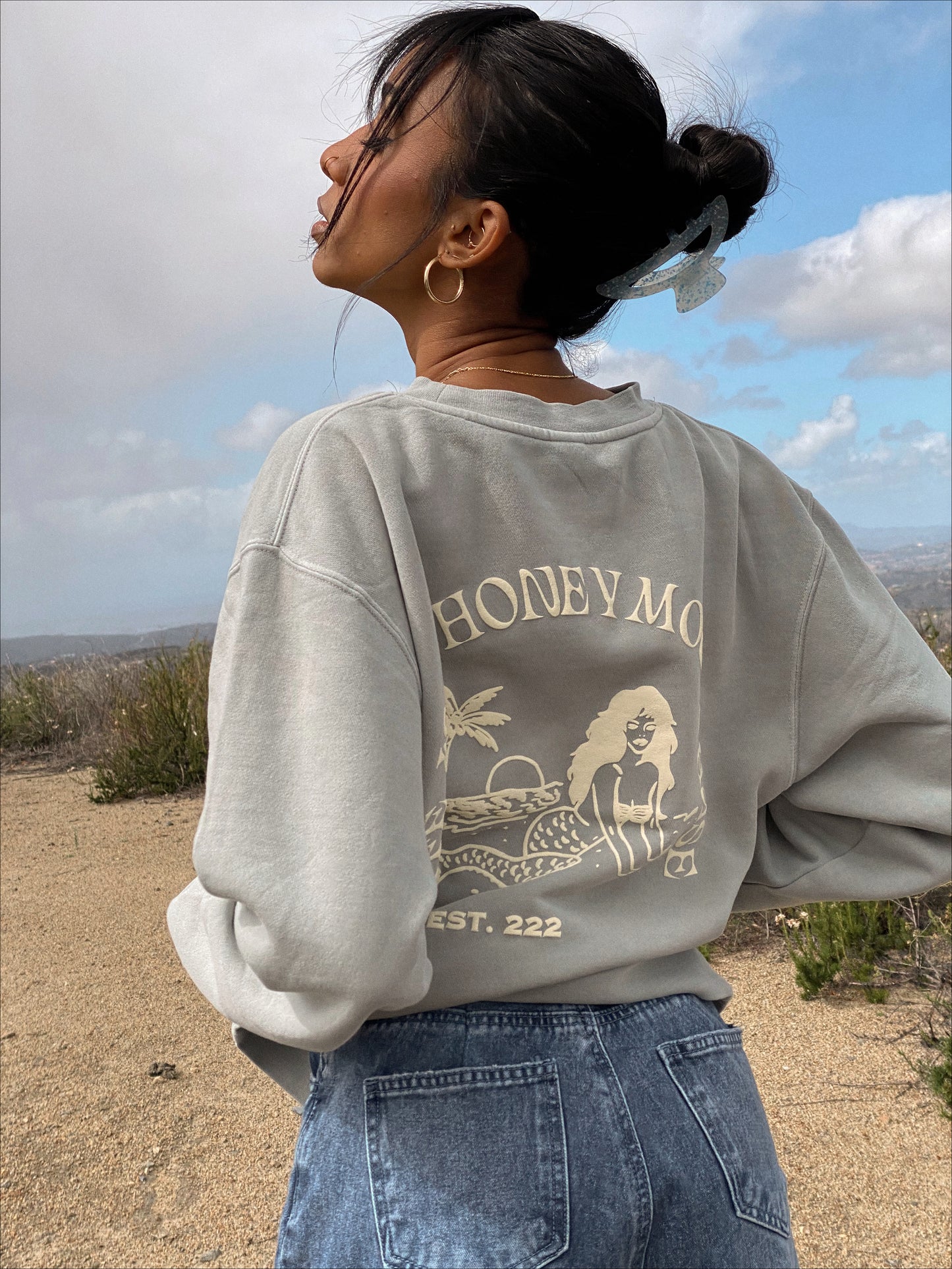 life is a honeymoon phase — love club crewneck