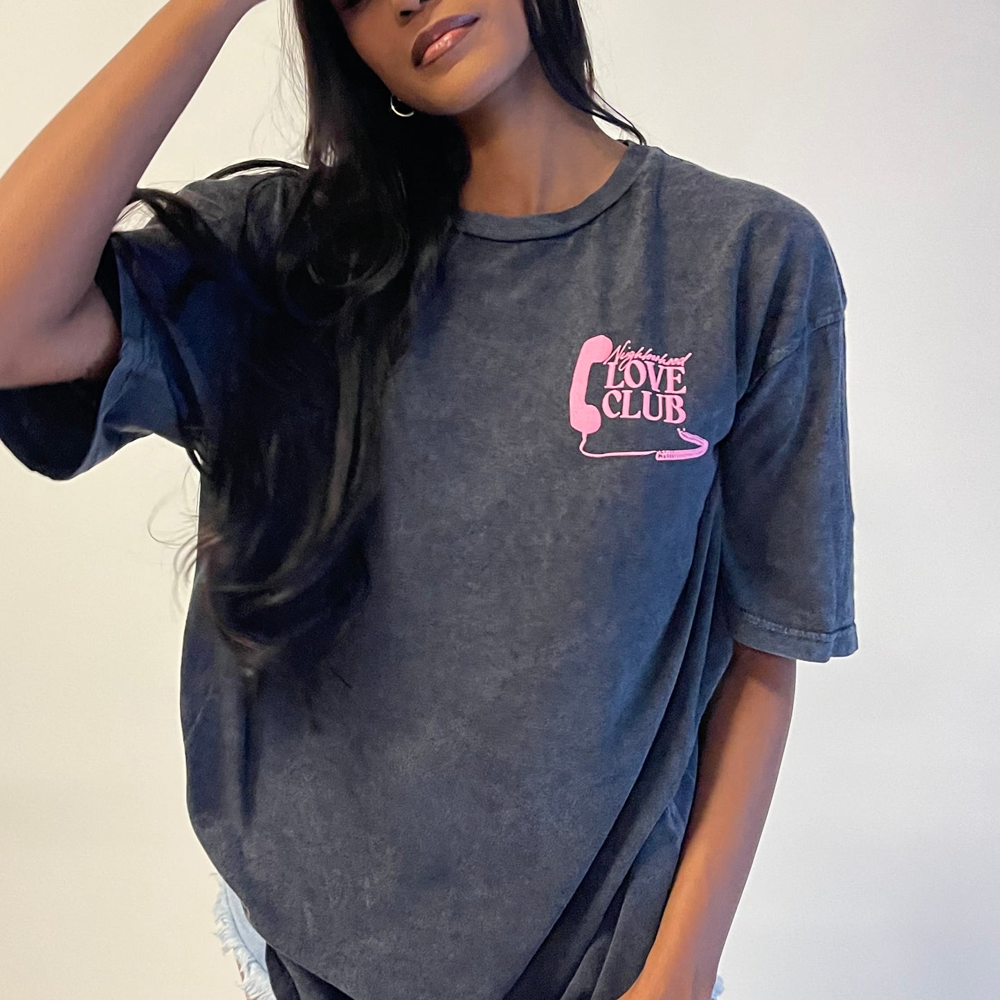 catching feelings oversized tee — love club