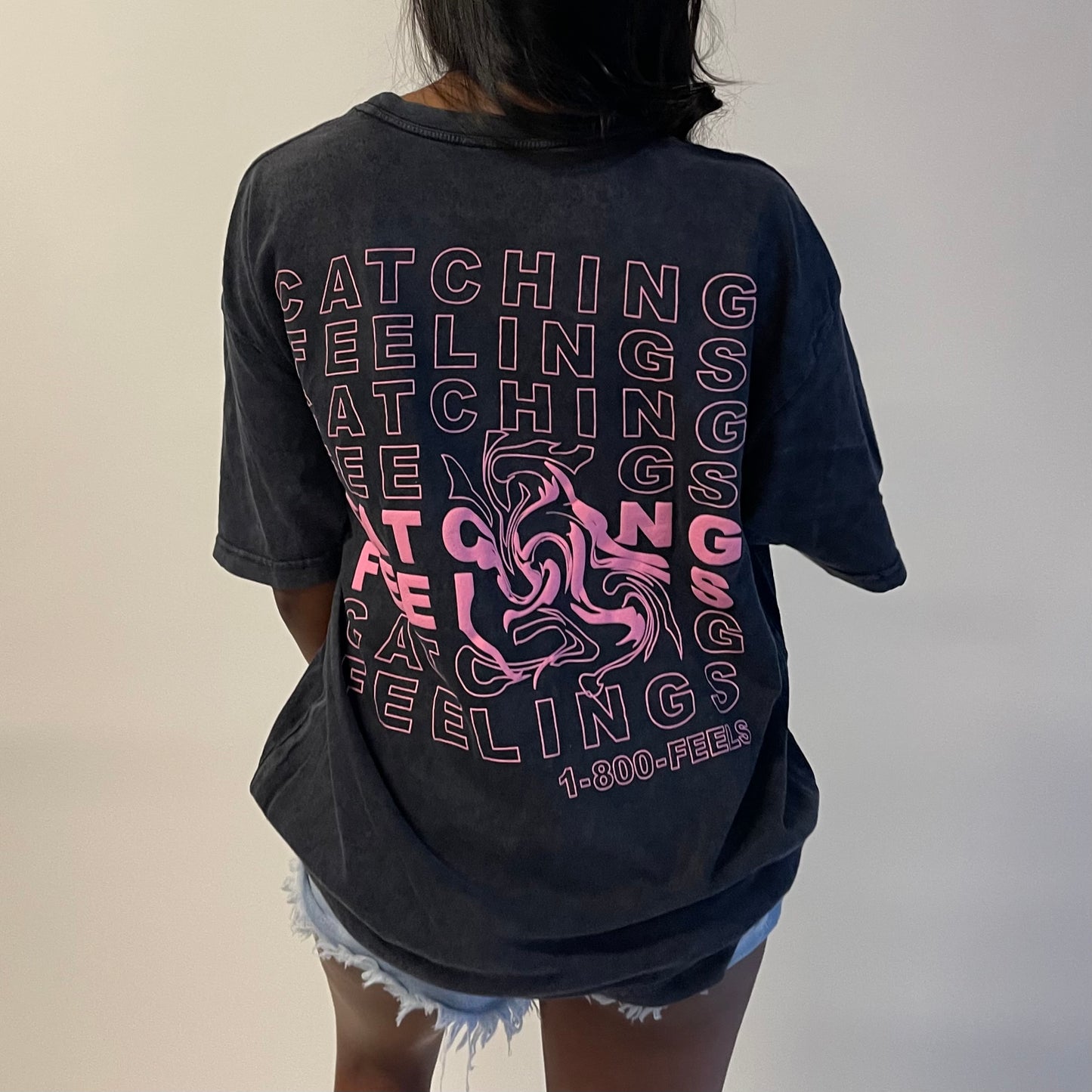 catching feelings oversized tee — love club