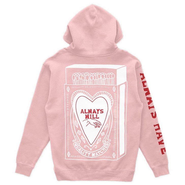 always will hoodie (blush) — twin flame collection